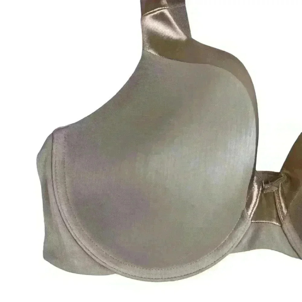 Vanity Fair Bra 40C Illumination Full Coverage Underwire Tan Nude Satin 76338 - Picture 2 of 10